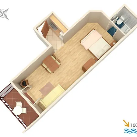 Apartment Studio 2675a Baska Voda